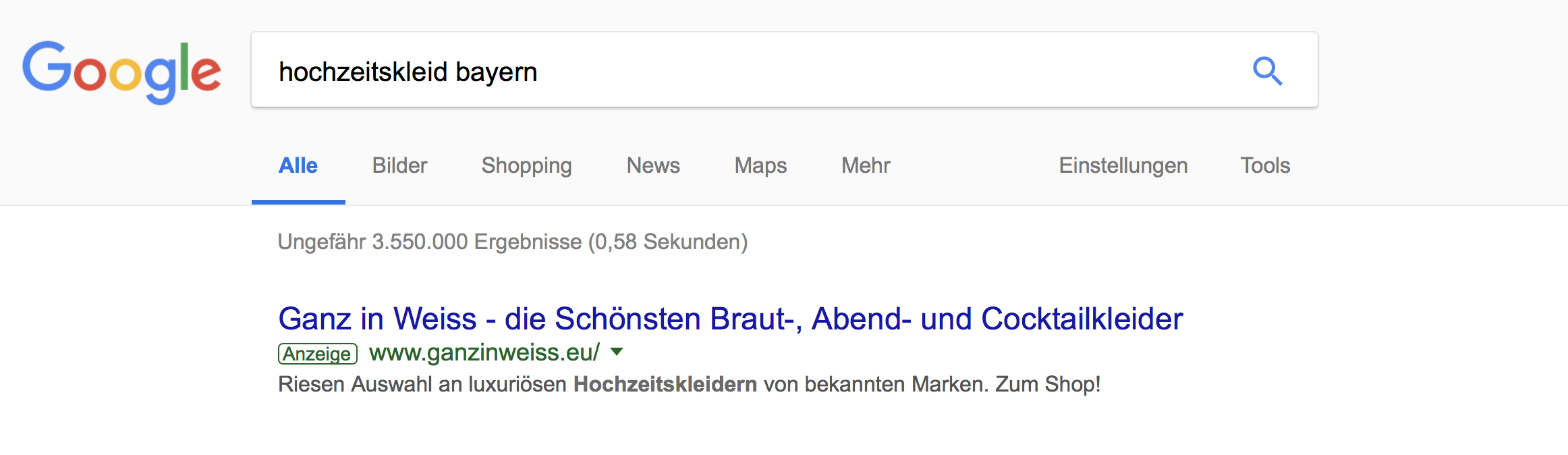 Ganz in Weiß Screenshot