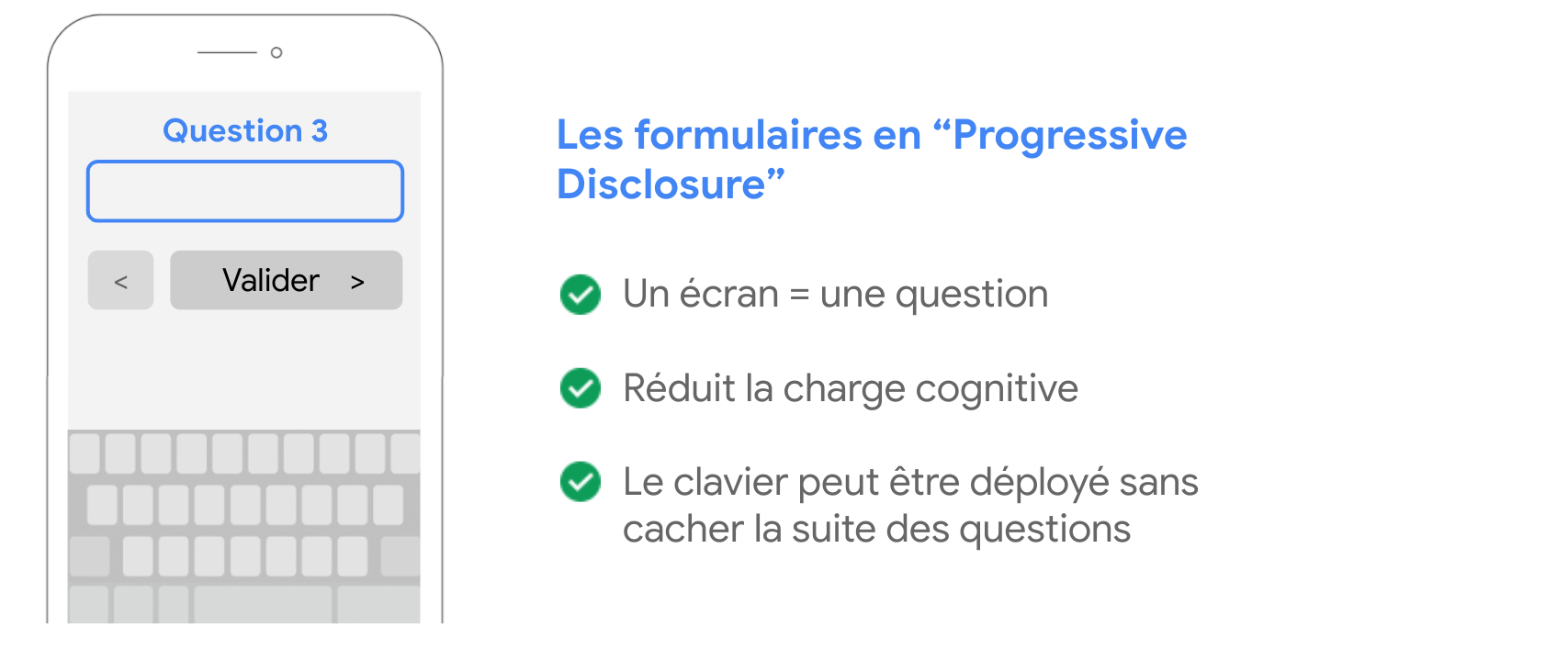 Formulaires de dévoilement Progressif
