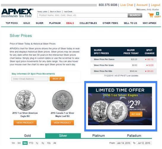 Apmex New User Revenue Google Optimize 360 01 04