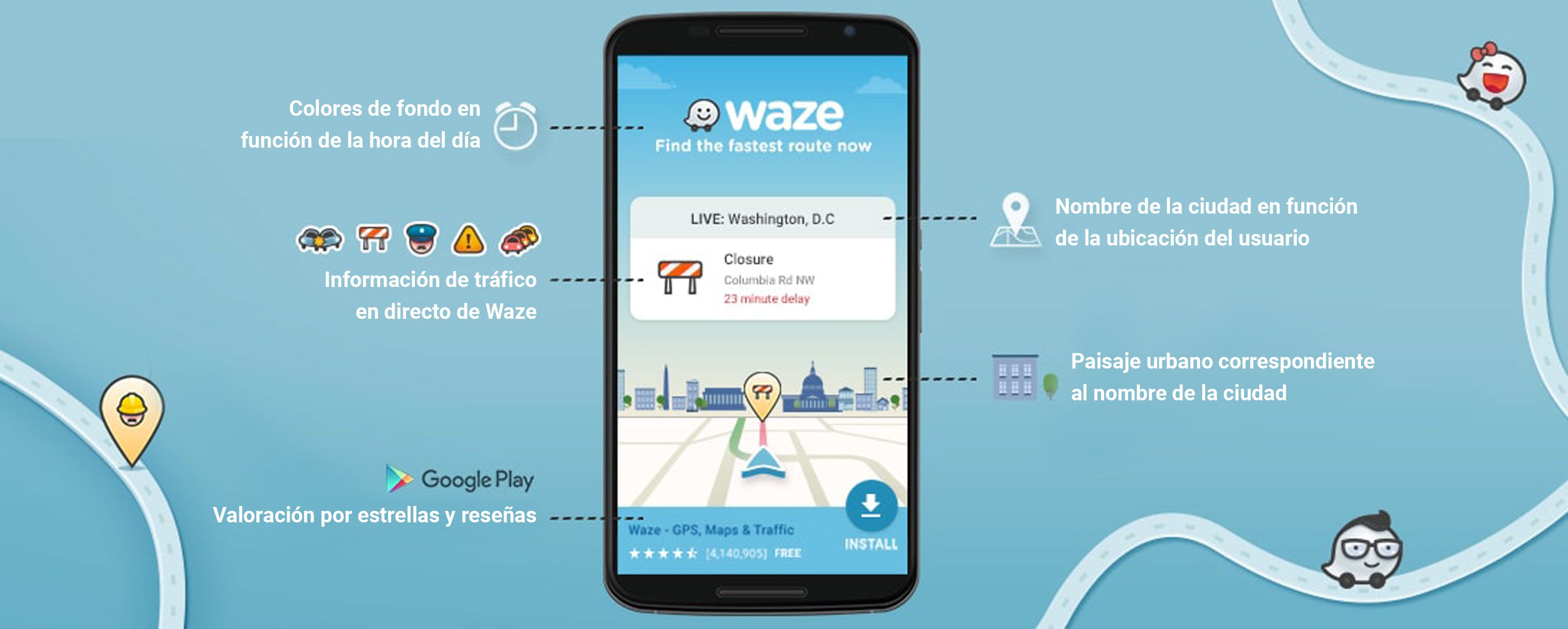 Cómo una creatividad basada en datos en tiempo real hizo aumentar las descargas de la aplicación Waze img4