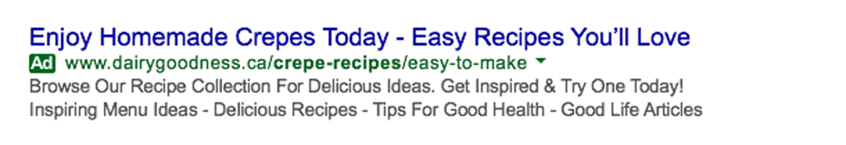 Dairy Farmers Canada Mixes Expanded Text Ads Into Recipe Reaching Consumers Eta