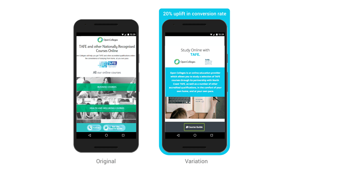 Open Colleges Australia Optimises Site Design Mobile First Students Awareness
