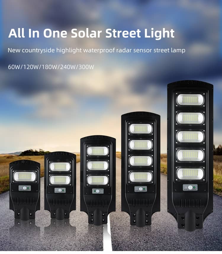 Security solar streetlight