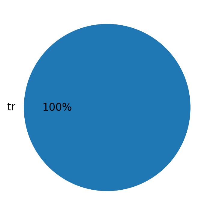 ツイートで使用されている言語