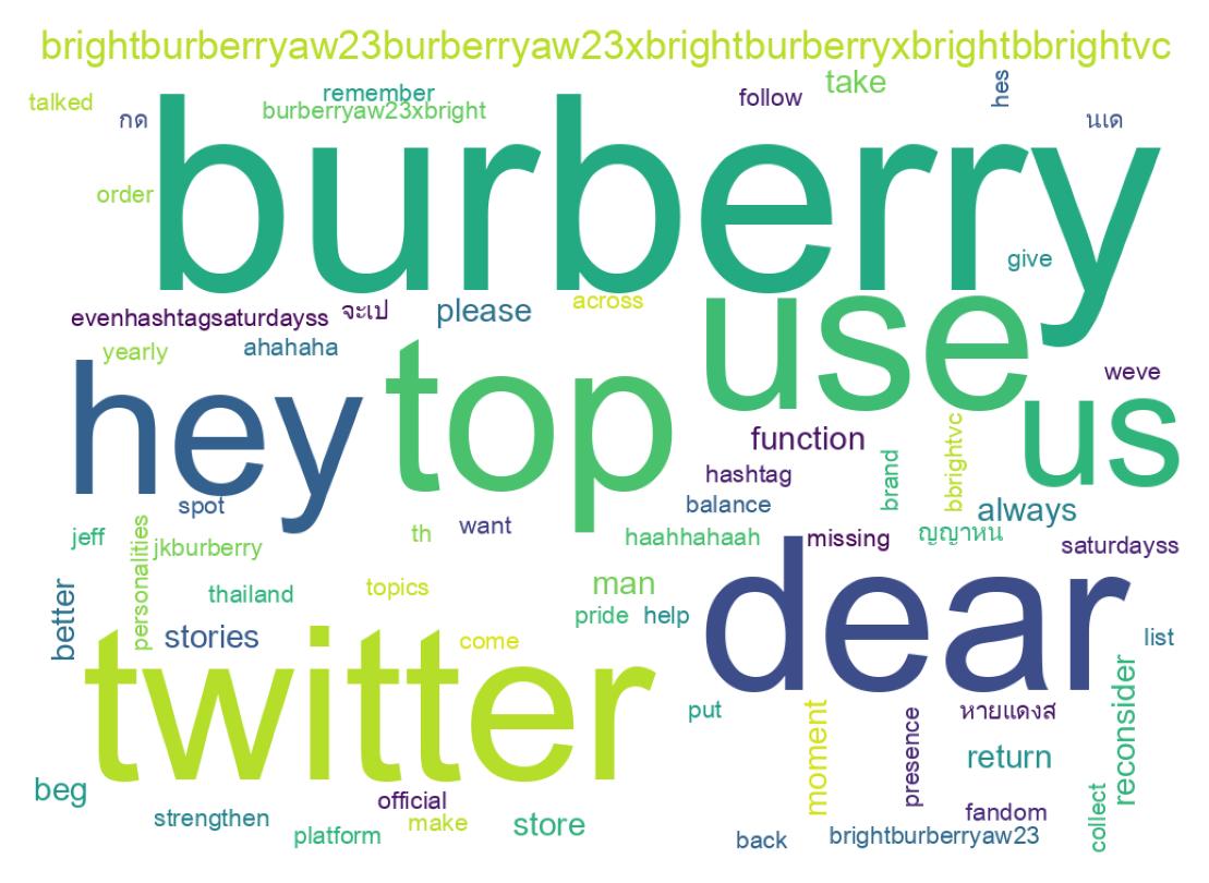 Wortwolke der Tweets