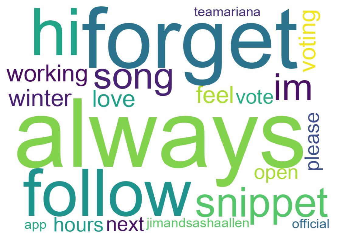 Wortwolke der Tweets