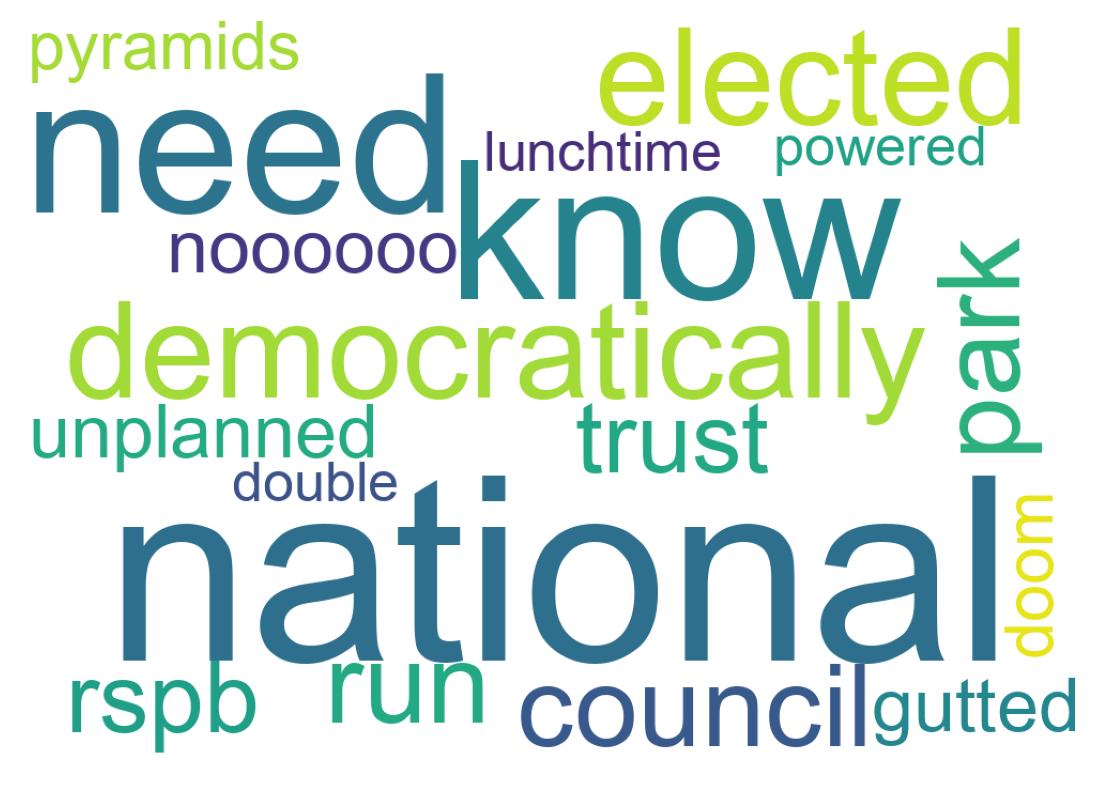 Word cloud tweet