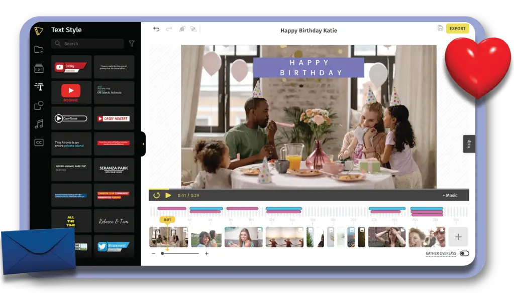 Create an invitation video for free in minutes