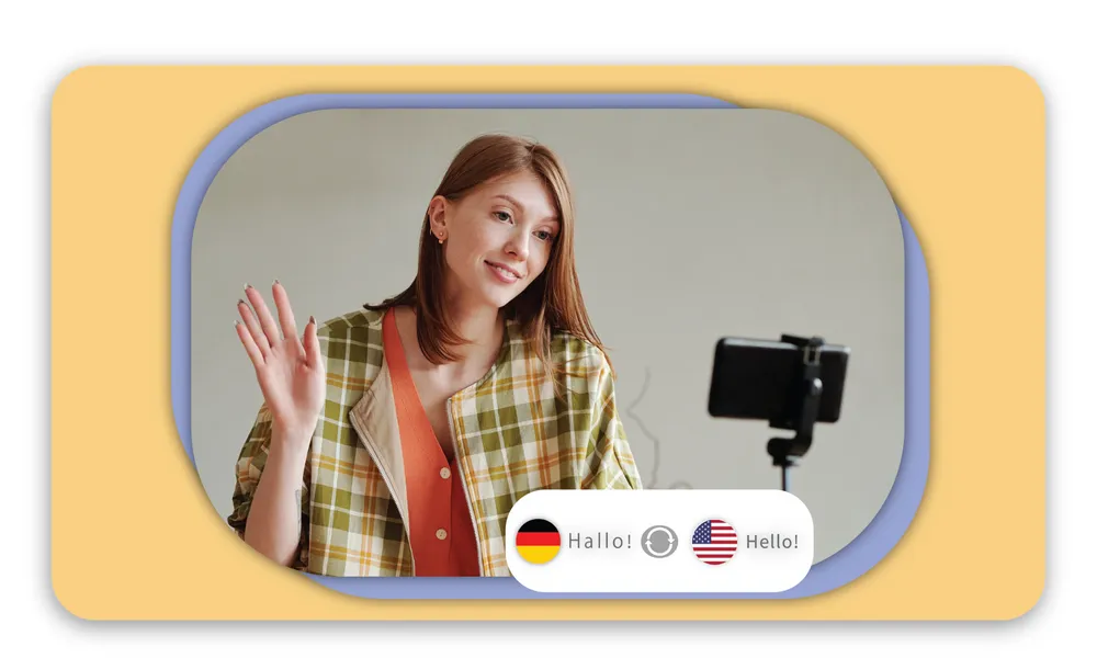 German to English video translation and transcription