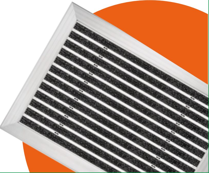 Tappeto tecnico in alluminio con inserti