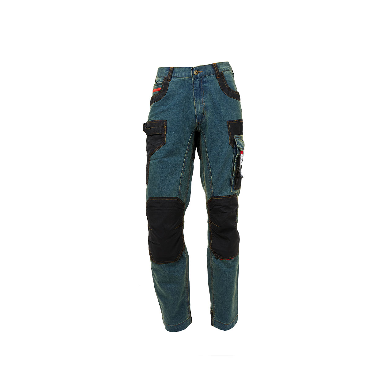 pantalone da lavoro upower modello platinum button colore rust jeans