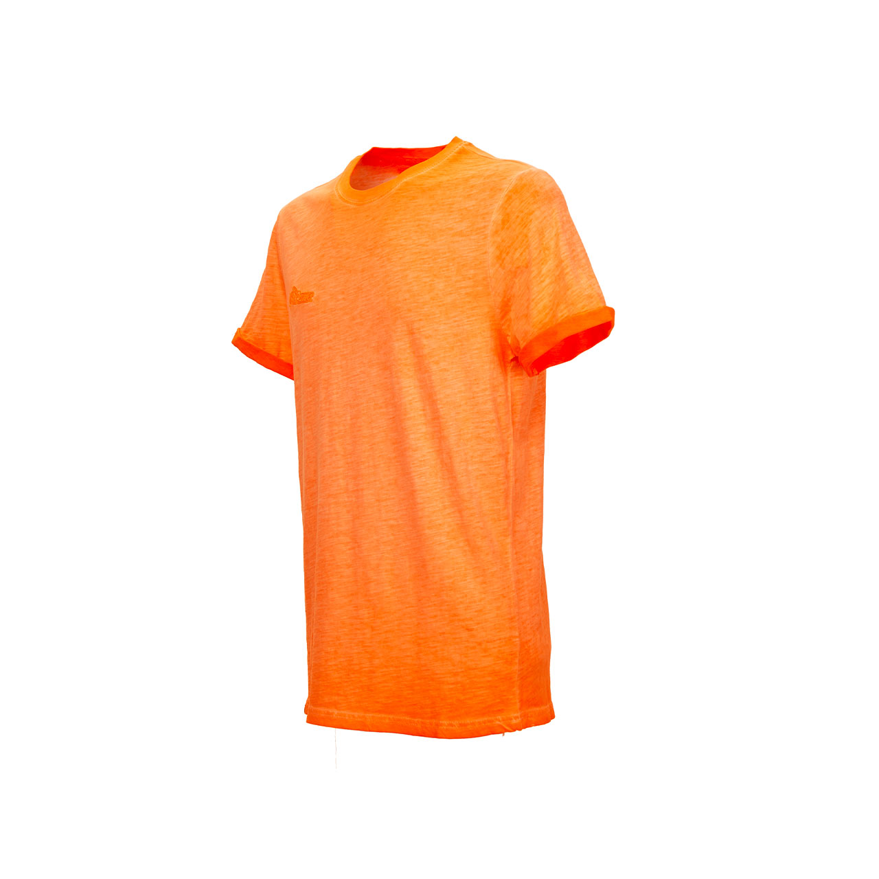 Tshirt da lavoro upower modello fluo colore orange fluo vista laterale sinistra