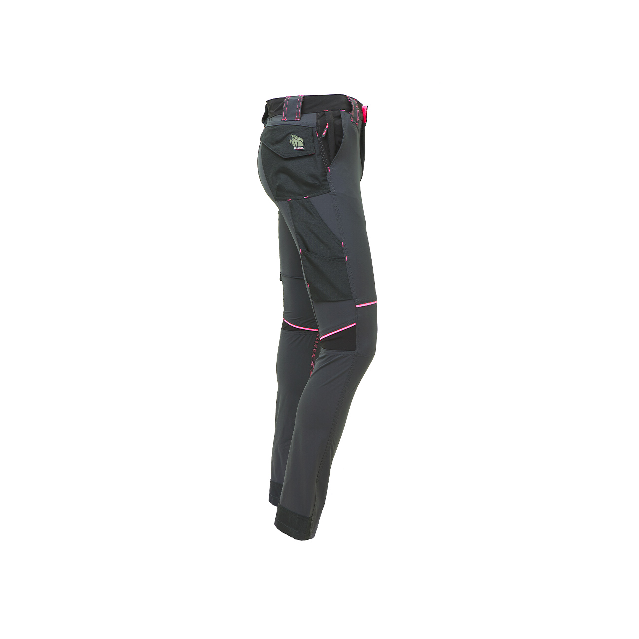 pantalone da lavoro upower modello lady world colore grey fucsia