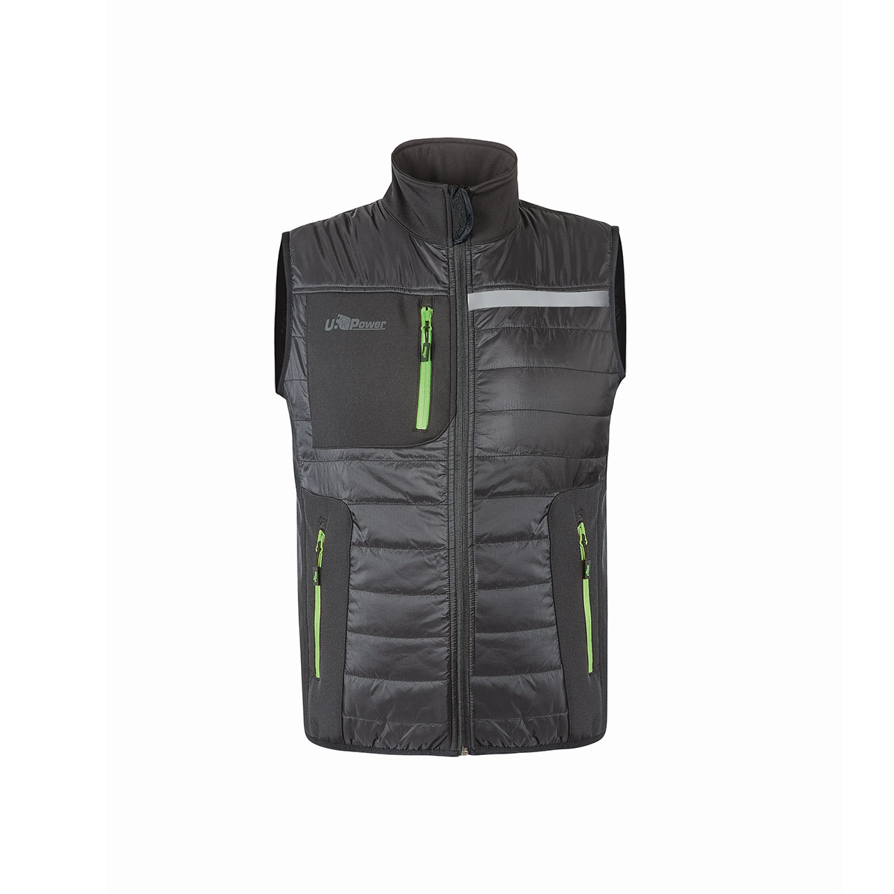 WALL GILET GRAFENE U-POWER  ASPHALT GREY GREEN