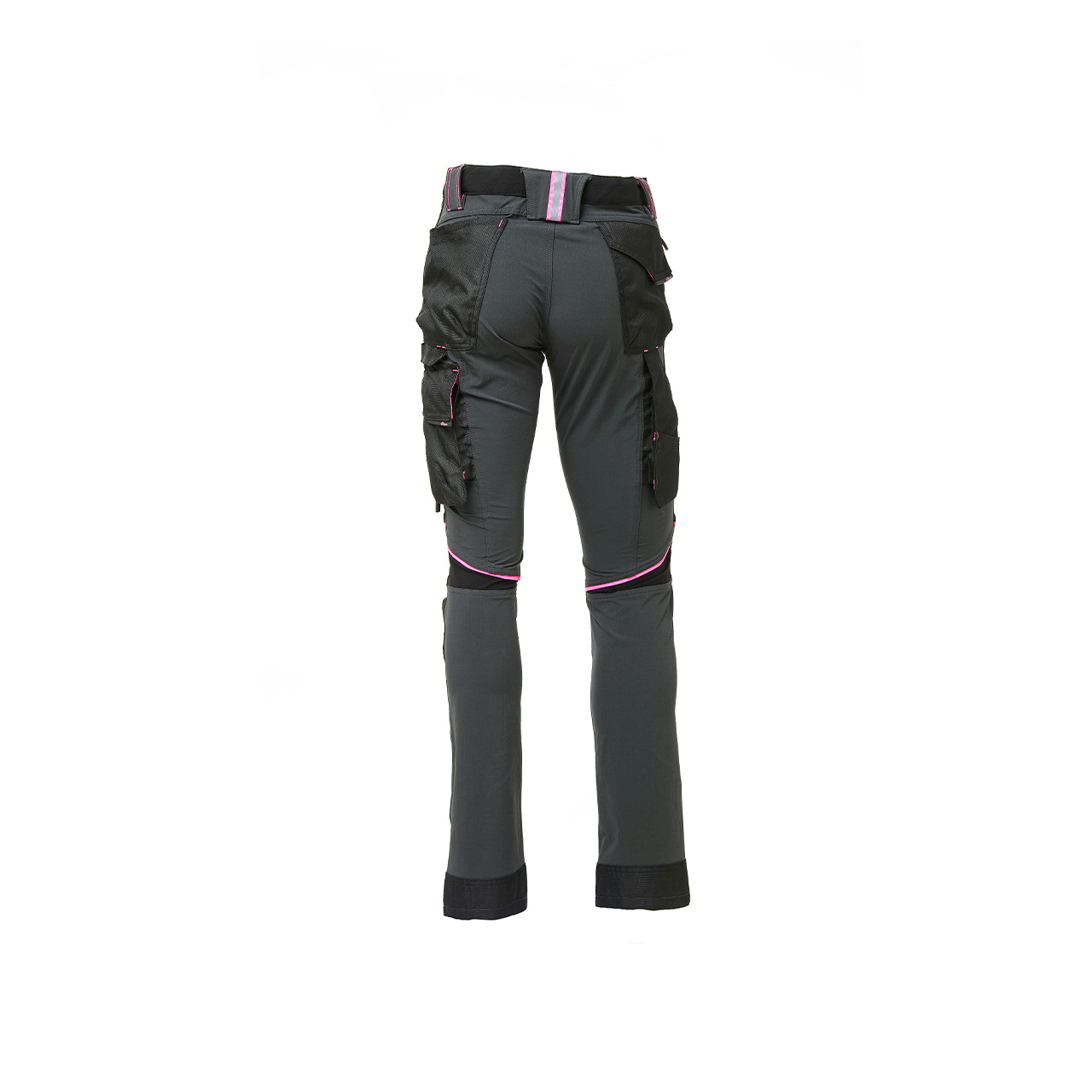 pantalone da lavoro upower modello atom lady colore grey fucsia