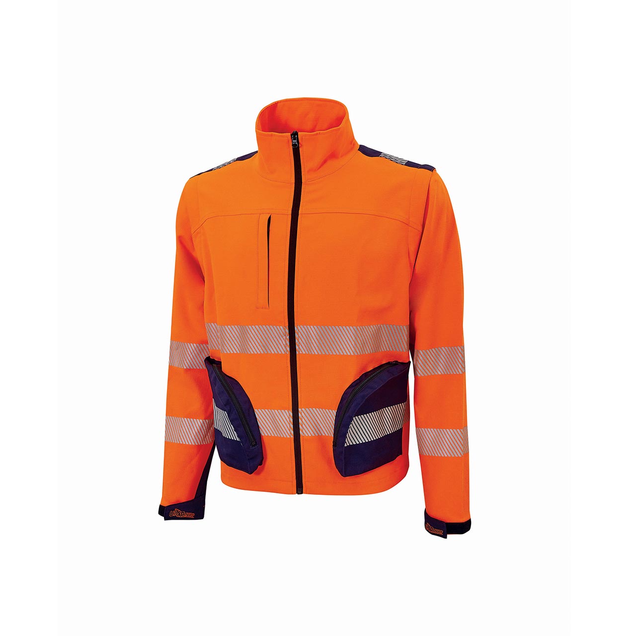 giacca da lavoro upower modello bea colore orange fluo front