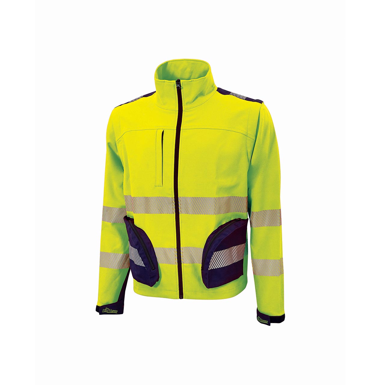 giacca da lavoro upower modello bea colore yellow fluo front