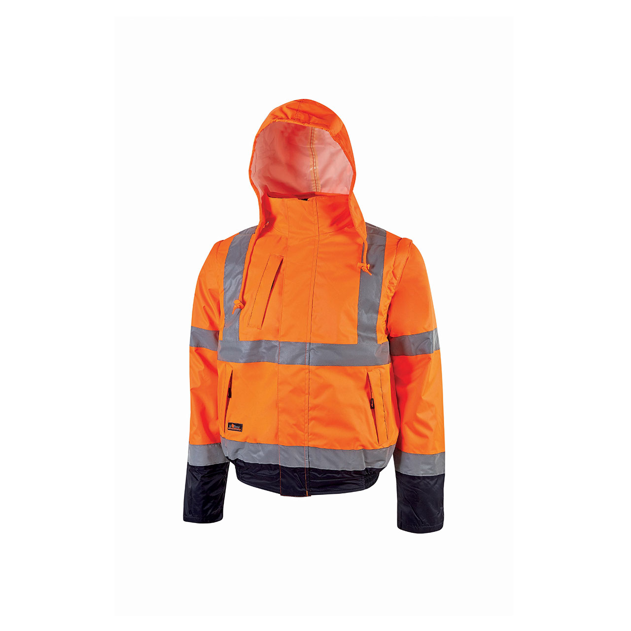 giacca da lavoro upower modello crafty colore orange fluo front