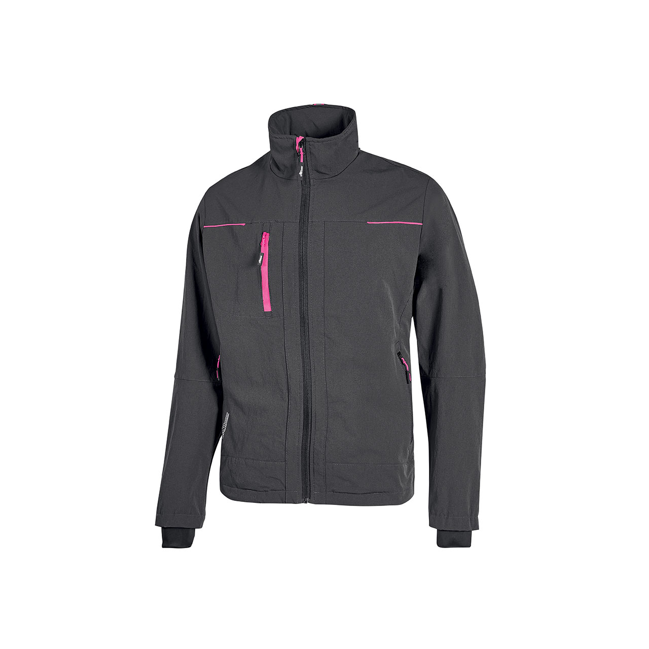 giacca da lavoro upower modello pluton lady colore grey fucsia