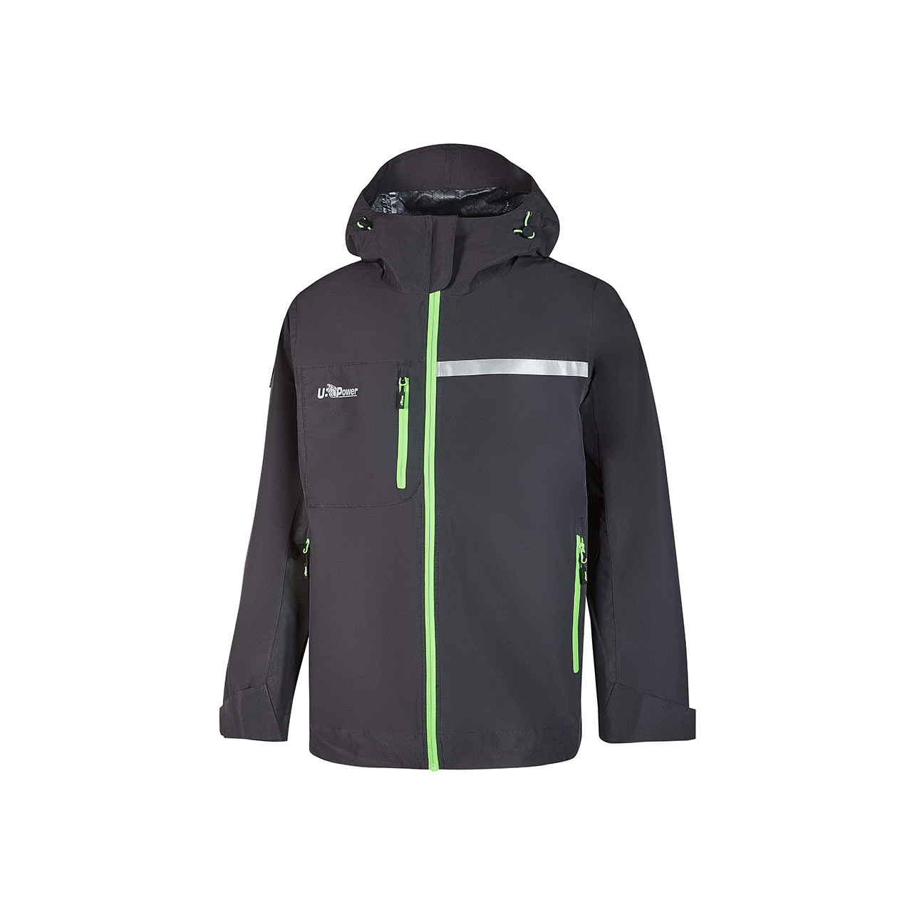 U-Power Giacca da lavoro Pluton da uomo, caldo pile, abbigliamento  invernale casual, antivento, impermeabile, zip intera, capispalla  confortevole, per escursionismo, corsa, ciclismo (DARK GREEN_L) :  : Moda