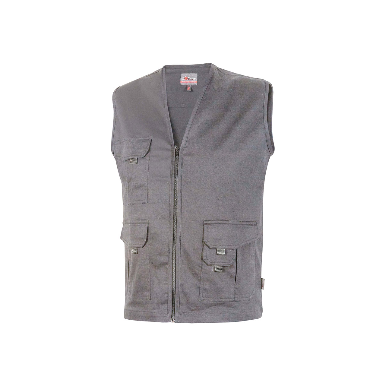 gilet da lavoro upower modello chica colore grey iron prospettiva