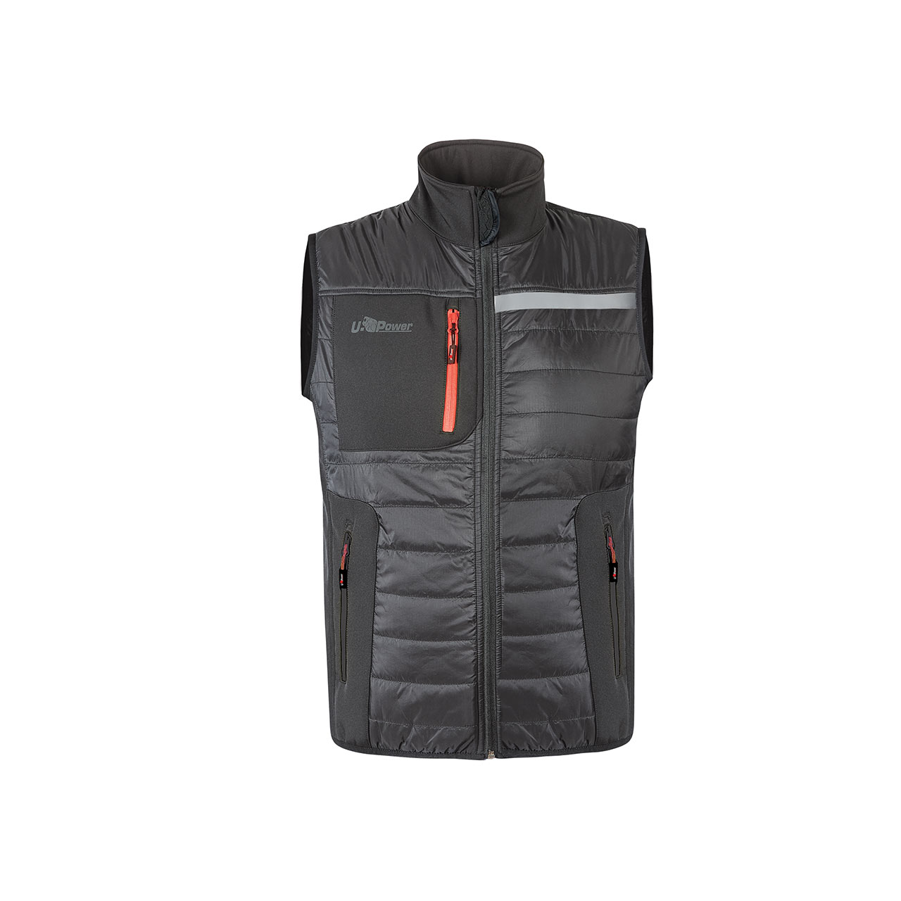 gilet da lavoro upower modello wall colore asphalt grey