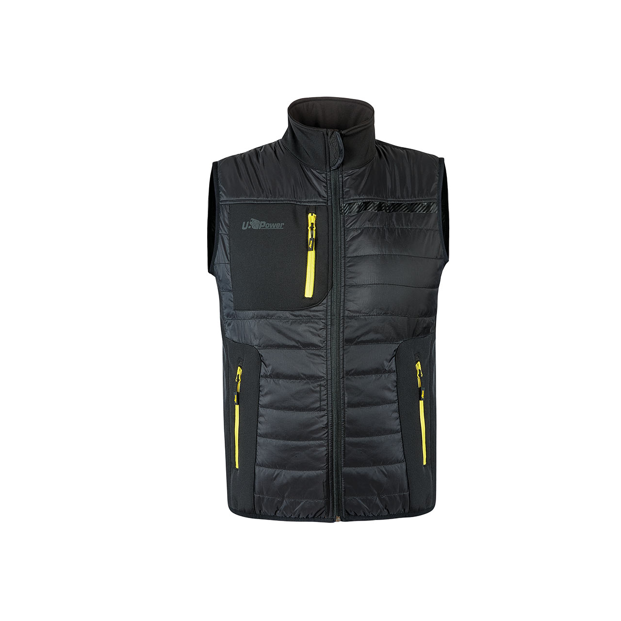 gilet da lavoro upower modello wall colore black carbon