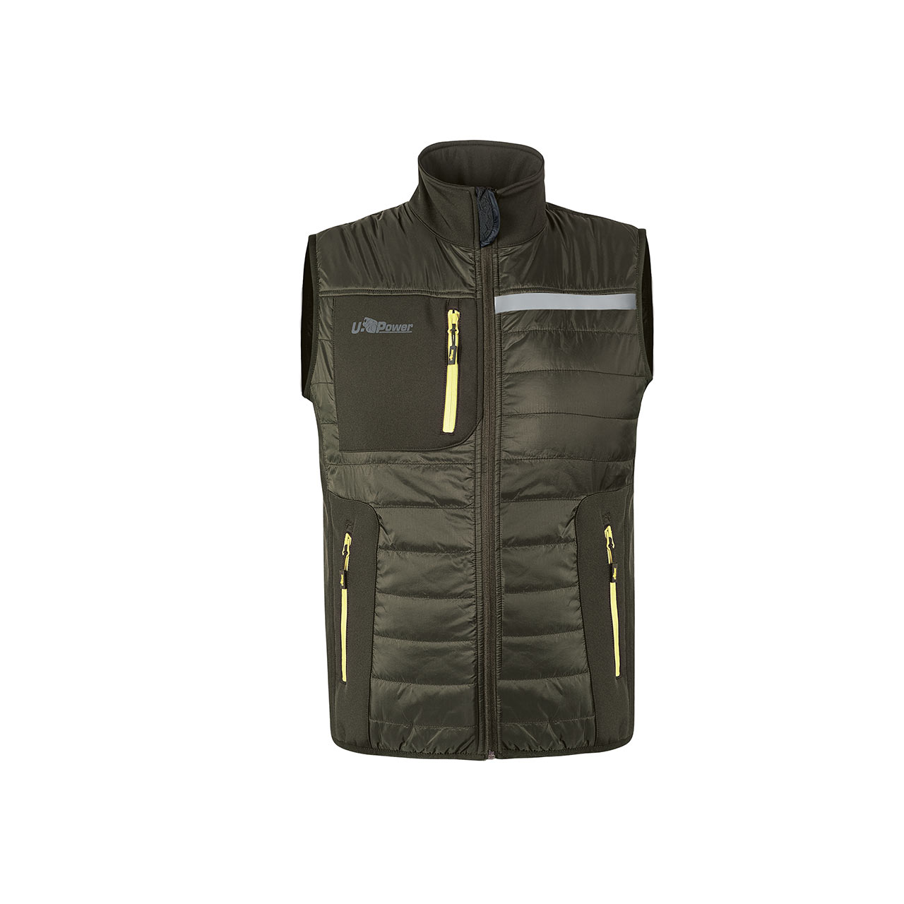 gilet da lavoro upower modello wall colore dark green