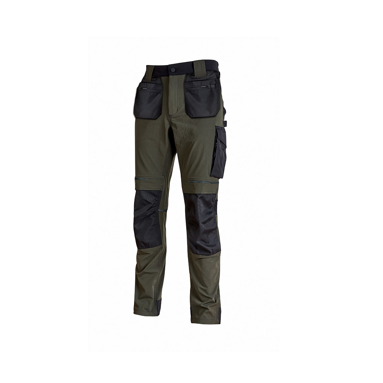 pantalone da lavoro upower modello atom fly colore dark green