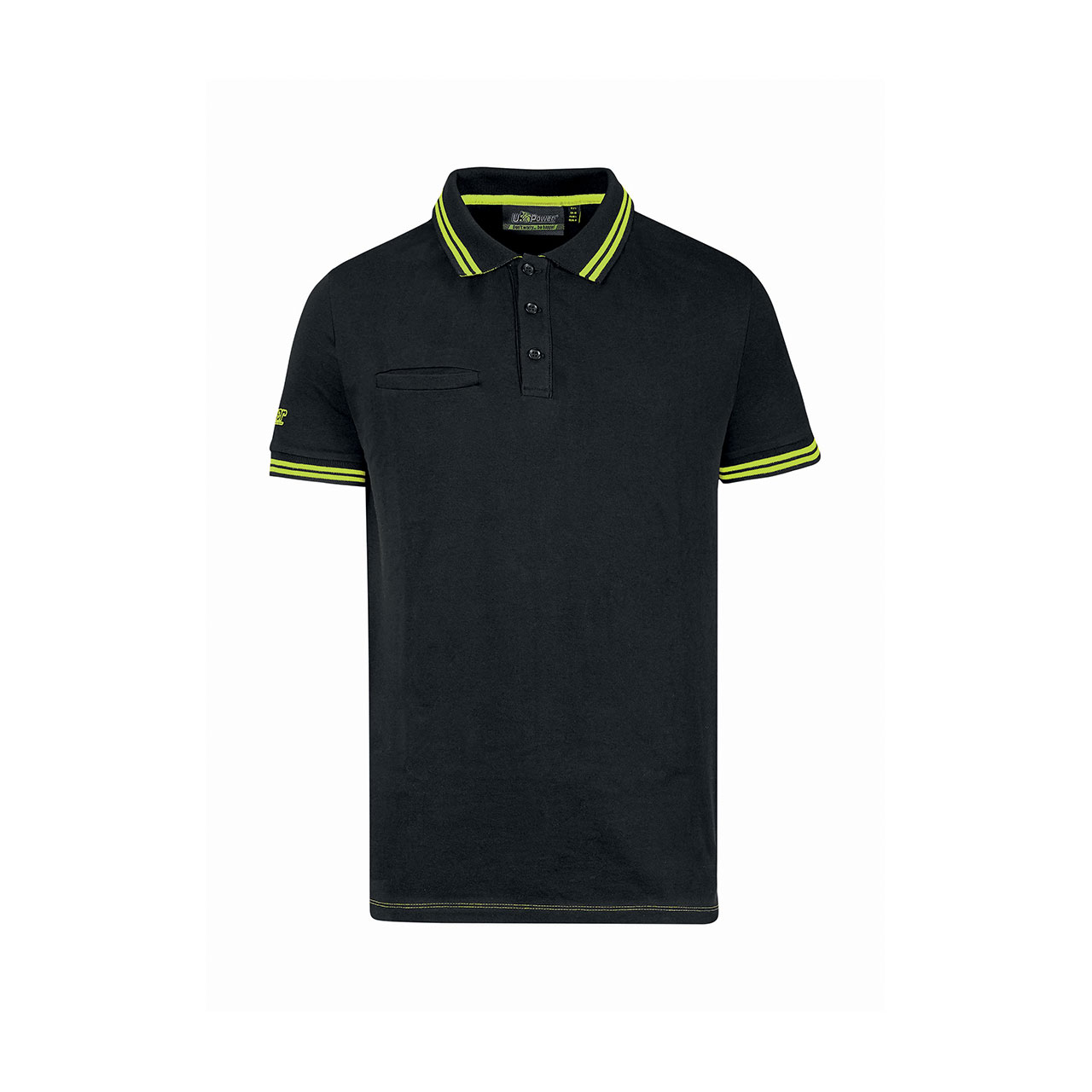 polo da lavoro upower modello way colore black carbon