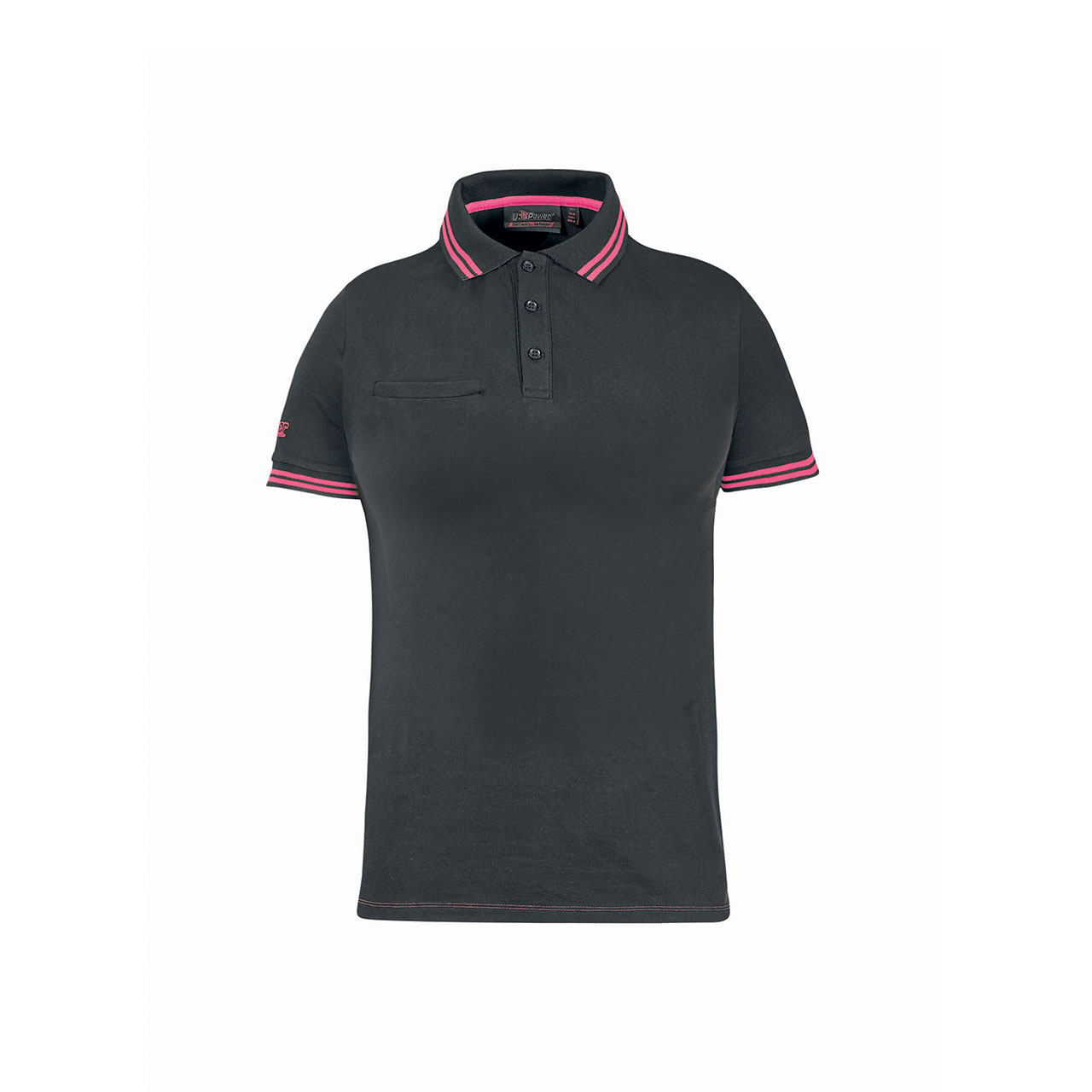 polo da lavoro upower modello way colore grey fucsia