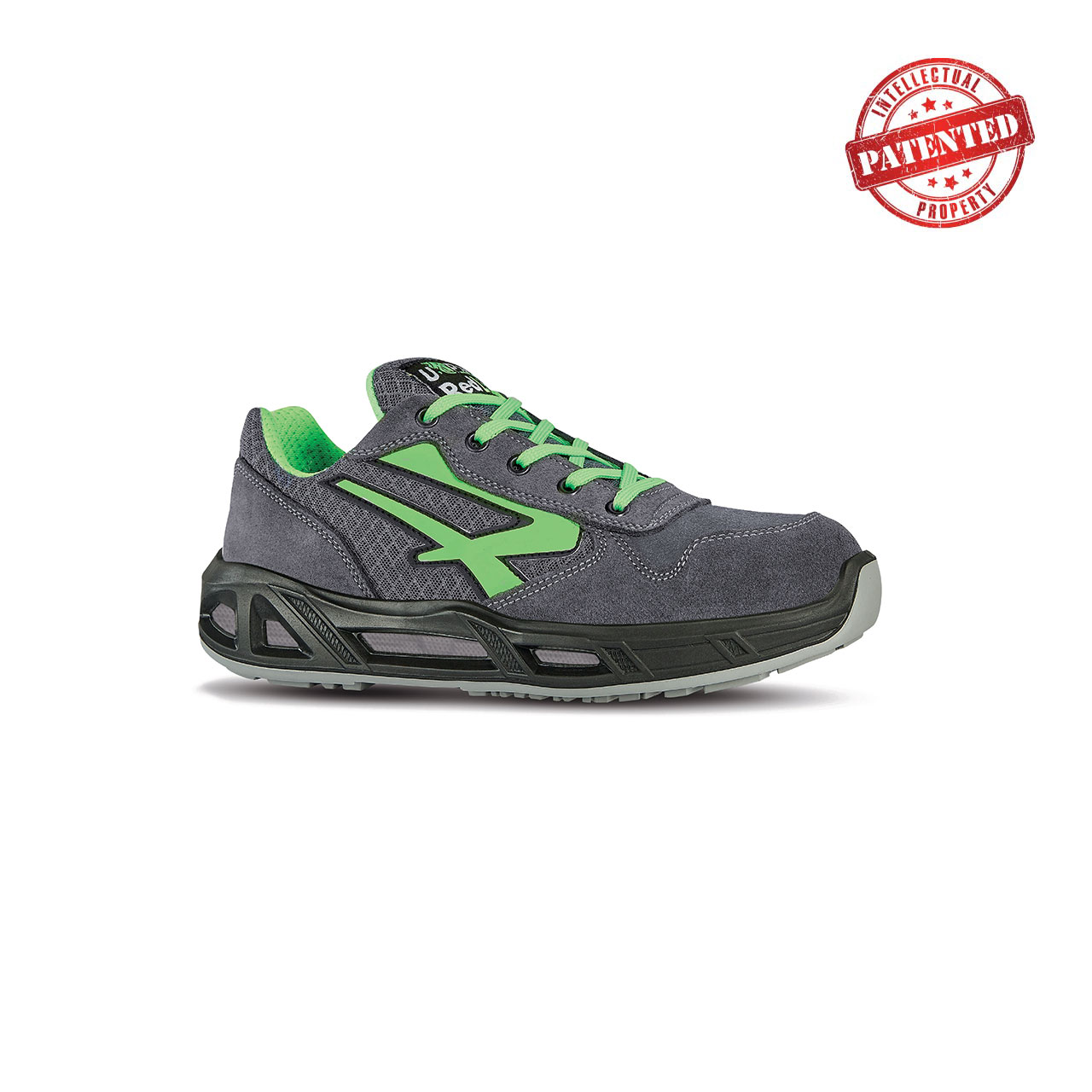 scarpa antinfortunistica upower modello point carpet linea redcarpet vista laterale