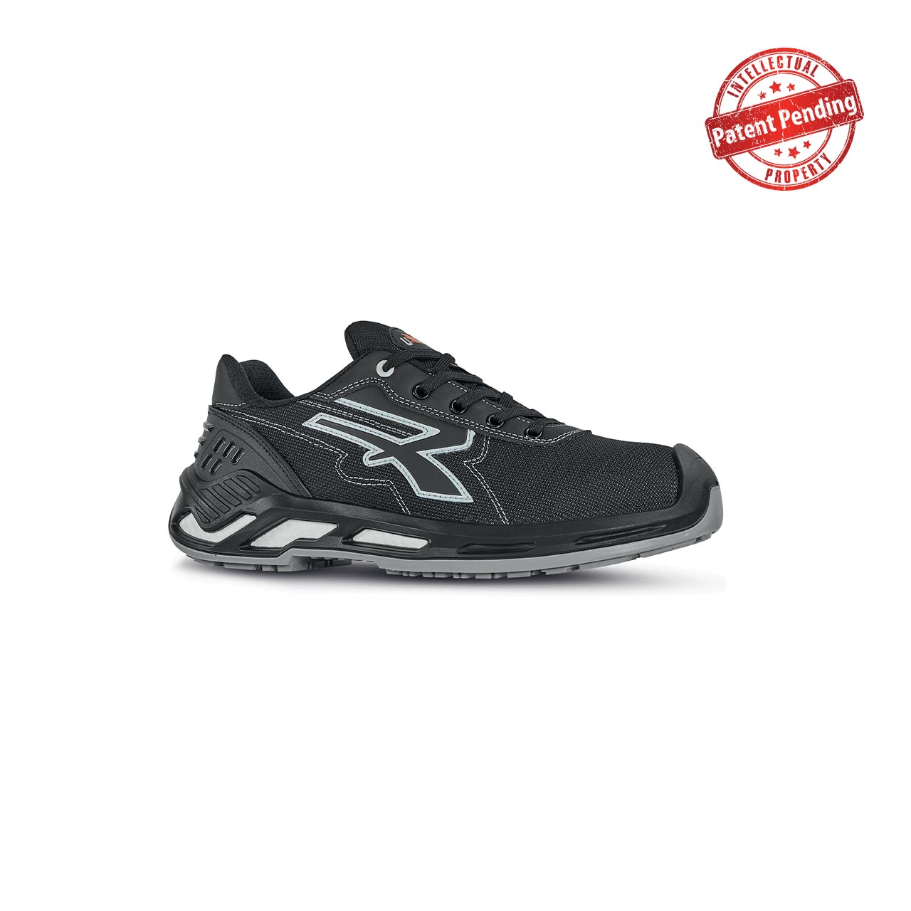scarpa antinfortunistica upower modello zorbi linea red360 vista laterale