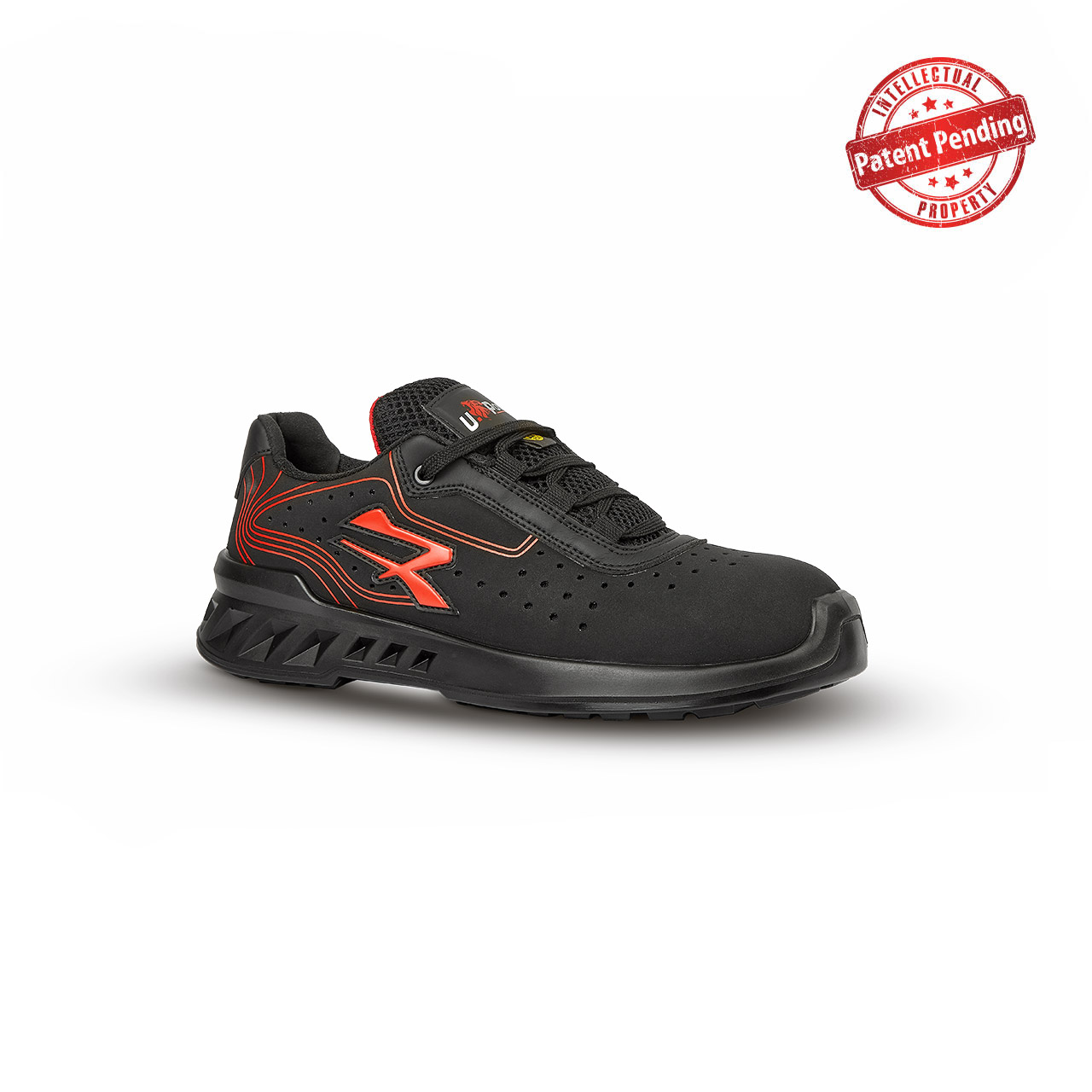 upower scarpa antinfortunistica modello brant linea red leve vista laterale