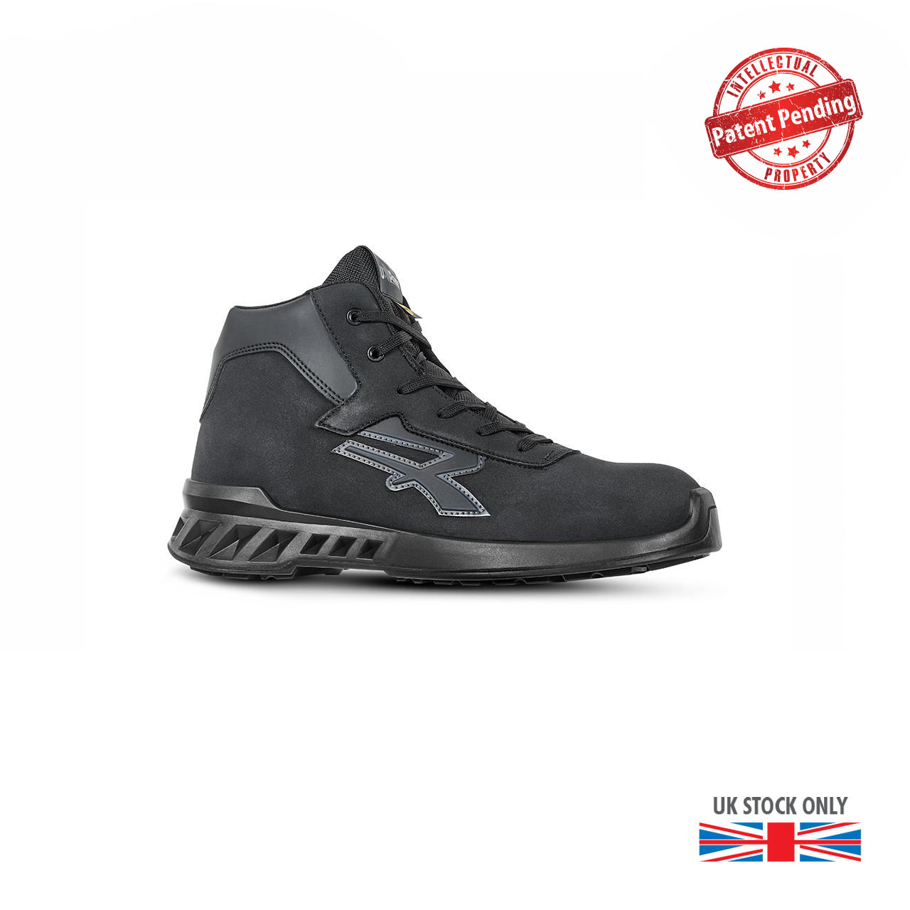 upower scarpa antinfortunistica modello grant linea red leve vista laterale