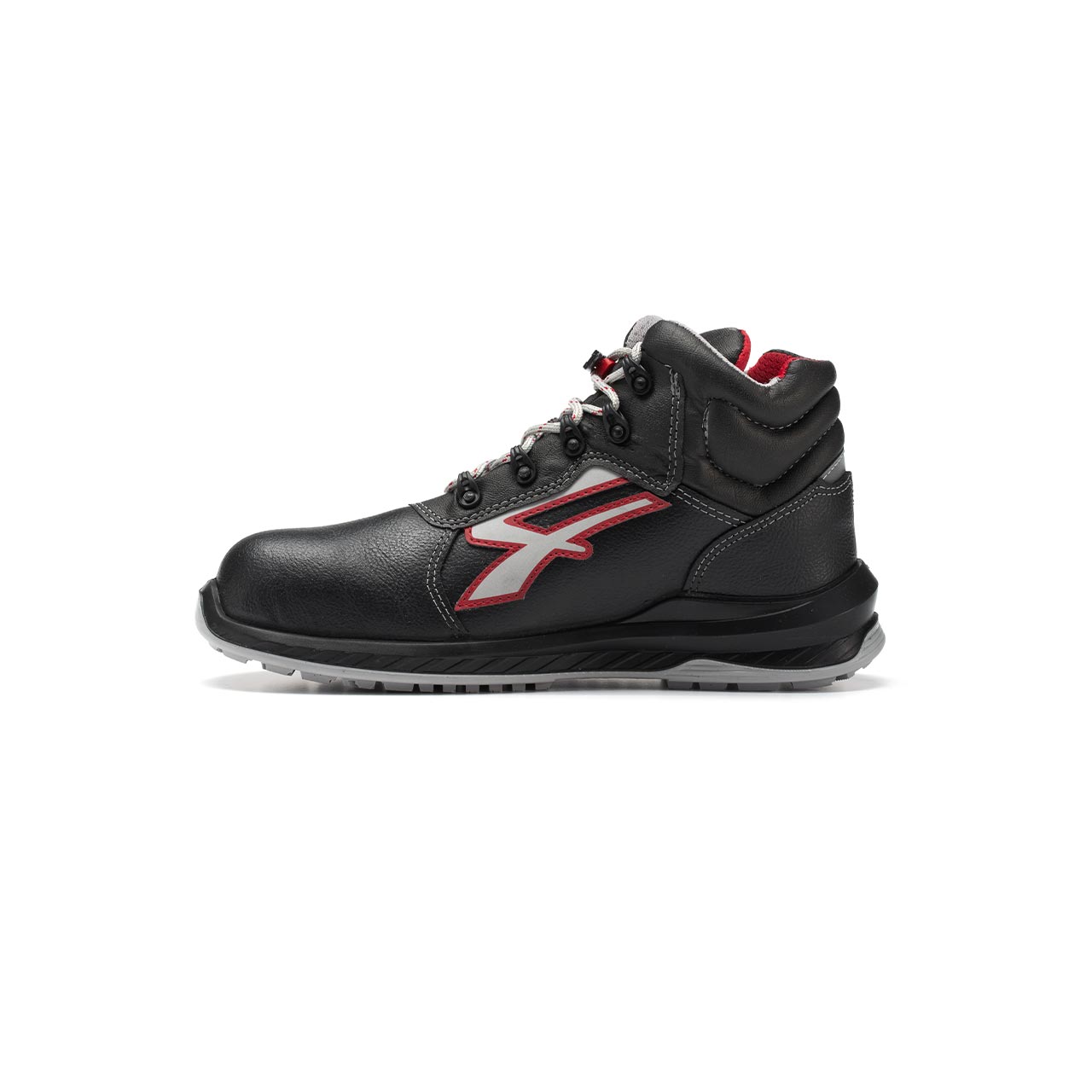 Scarpe antinfortunistiche alte U-POWER Boston S3 n° 42 nero e rosso