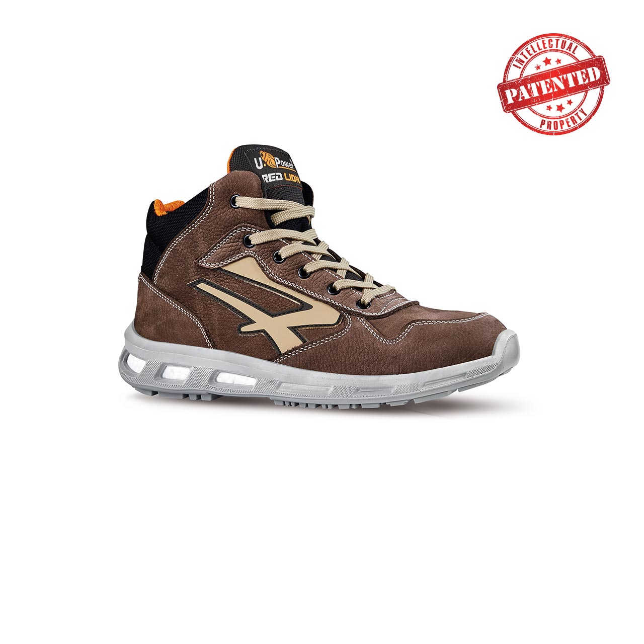 scarpa antinfortunistica upower modello carter linea redlion vista laterale