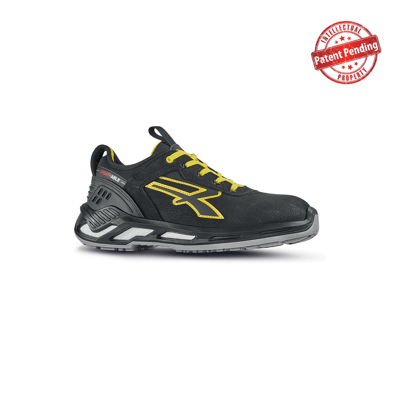 scarpa antinfortunistica upower modello rick linea red360 vista laterale