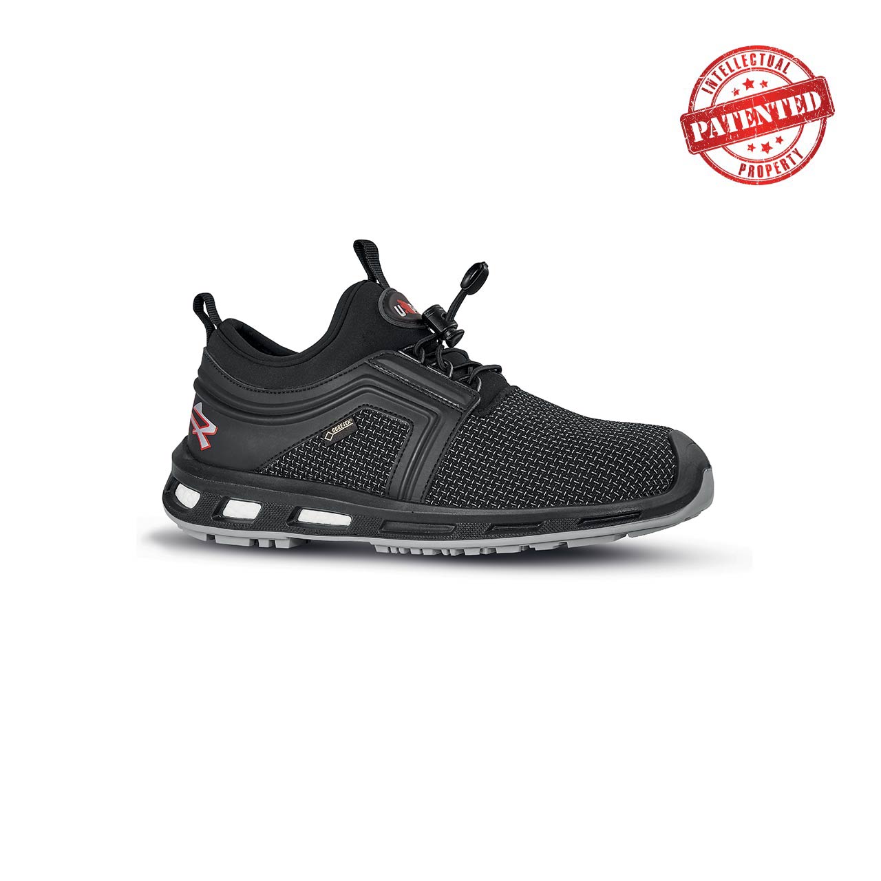 scarpa antinfortunistica upower modello rocket linea redlion vista laterale