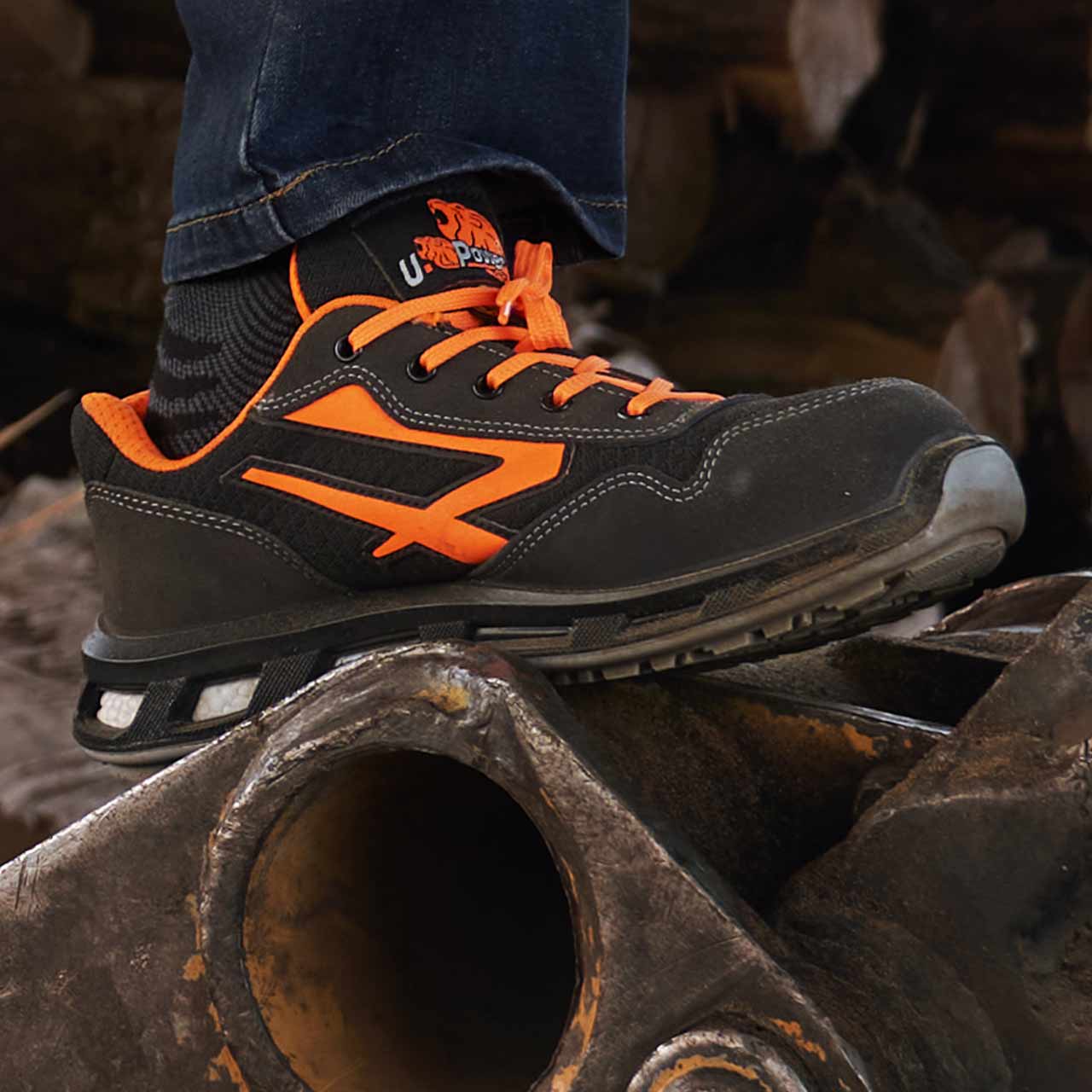 U-Power  Safety Shoe Model ORANGE