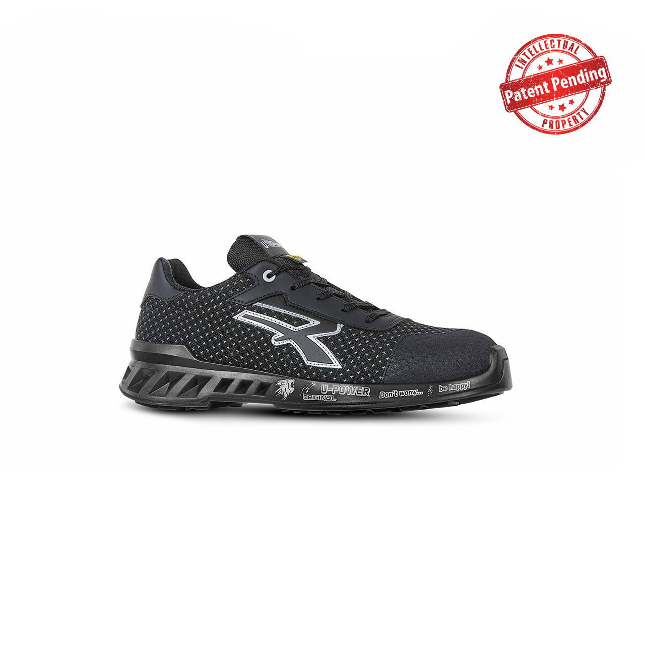 upower scarpa antinfortunistica modello logan linea red leve vista laterale