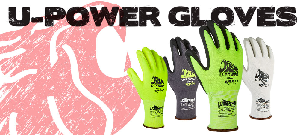 Nuovi guanti da lavoro U-Power Gloves: protettivi e sicuri