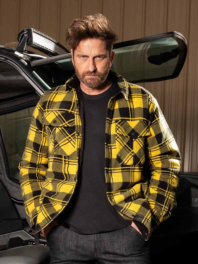 gerard butler upower outfit