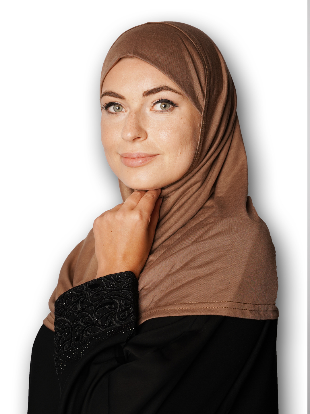 Farah Lycra Hijab Kuwaiti Tapaaia Jacquard LV With Rust Resistant