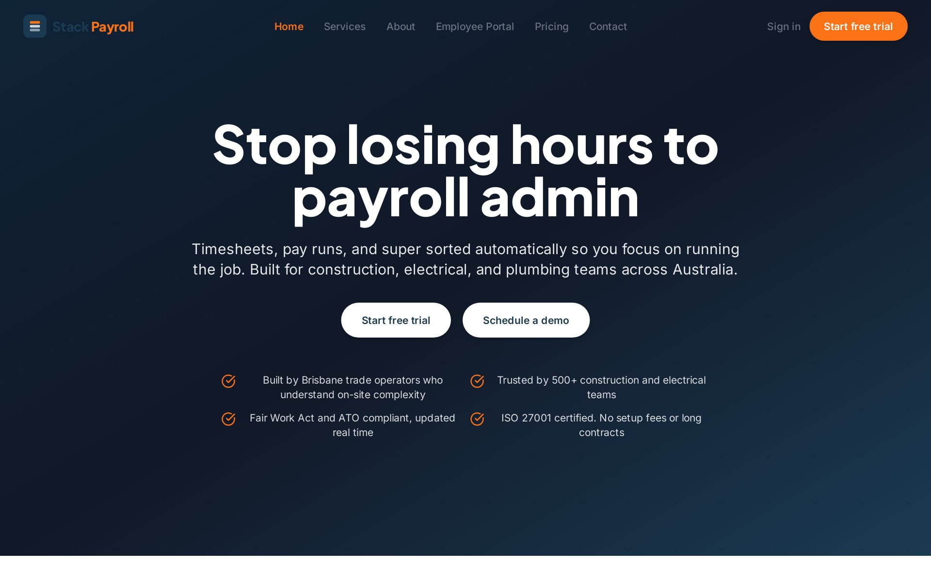 Stack Payroll, generated by UAI Engine