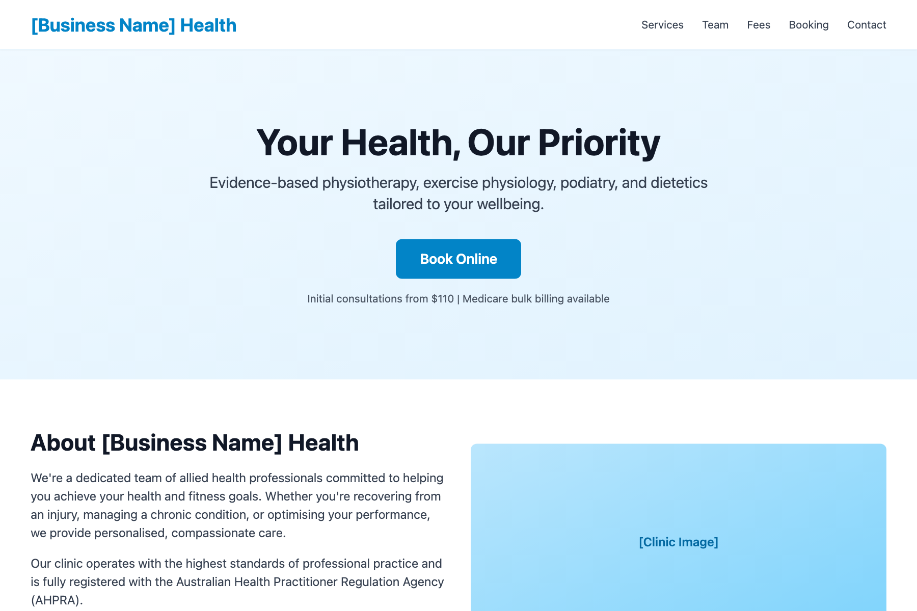 Allied Health Clinic preview