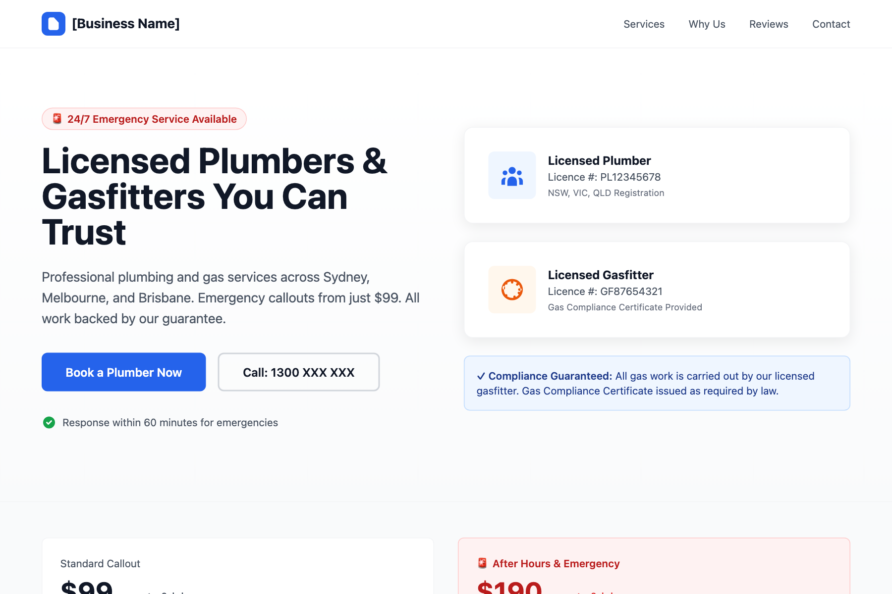 Plumbing & Gas Business preview
