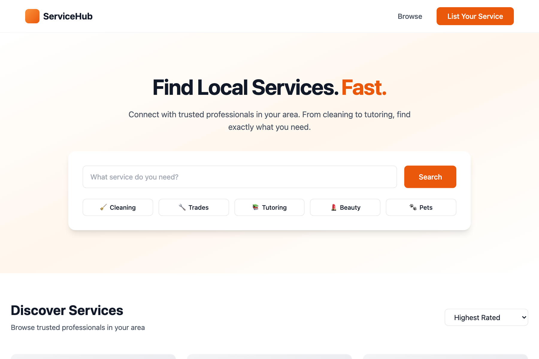 Local Services Directory preview