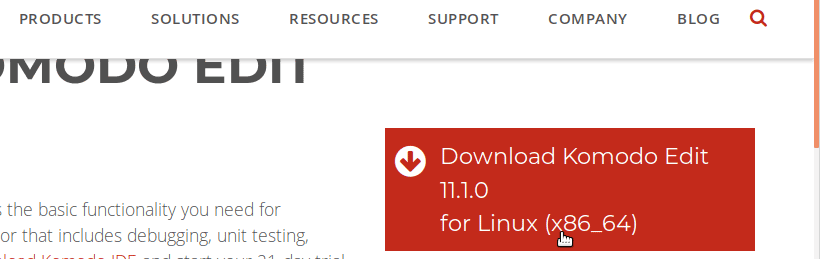 download komodo edit for linux
