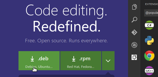 Download Visual Studio Code for Ubuntu 18.04